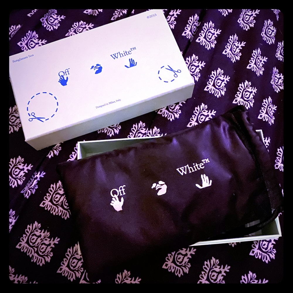 Authentic off white sunglasses case